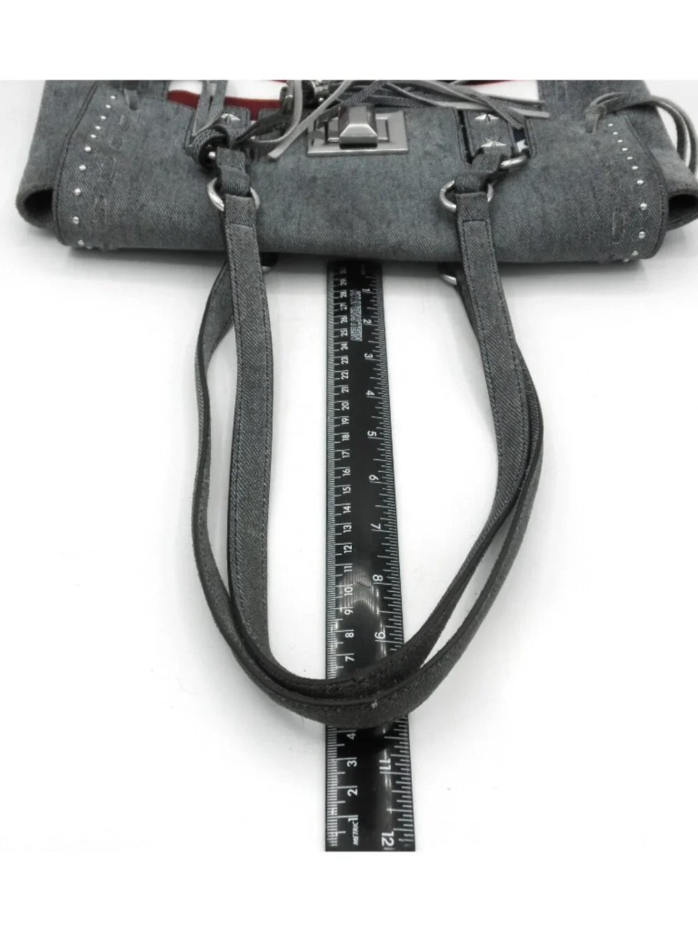 Aimee Kestenberg Hope for Warriors U.S.A. Flag Denim Shoulder Bag NEEDS WASHING! - Picture 2 of 16